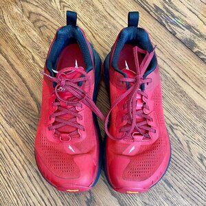 Altra Olympus 4, Red Trail Running Shoes, Anatomical, Zero Drop, Men's Size 8